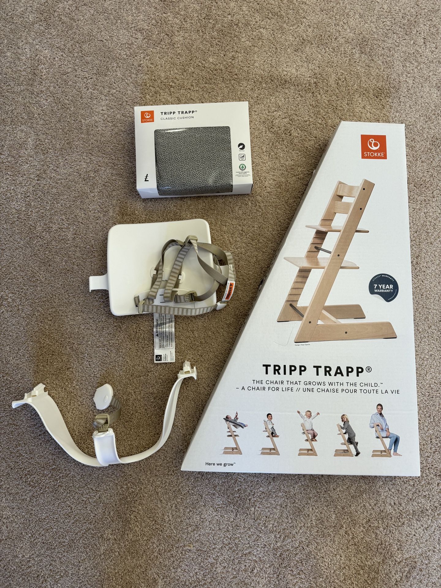 BRAND NEW Stokke Trip Trapp High Chair and Cushion 