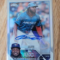 VLADIMIR GUERRERO JR 2023 TOPPS CHROME ALL STAR GAME AUTO 
