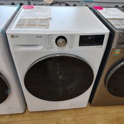 $1200(MSRP$2199, Save $999) LG All-In-One Front Load Washer and Ventless Dryer With Sensor Dry and TubClean 