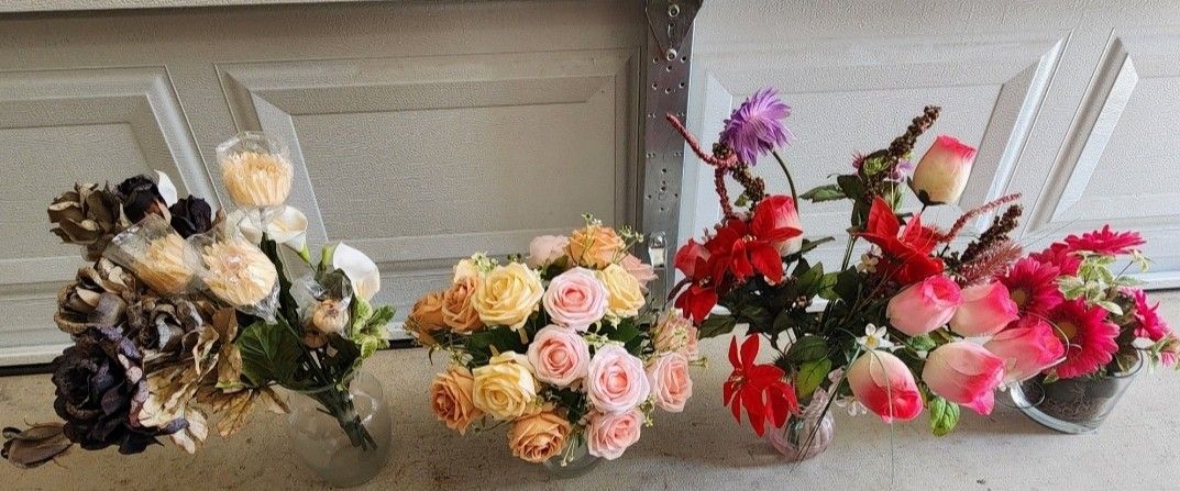 All For $30, Bundle Of Flowers With Vase