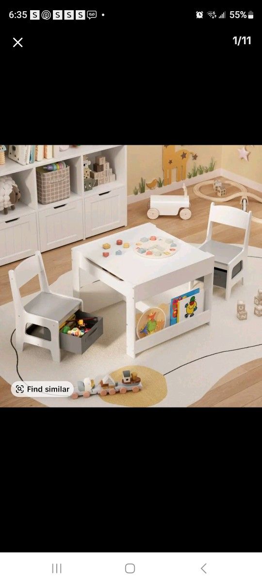 Toddler Table and 2 Chairs
