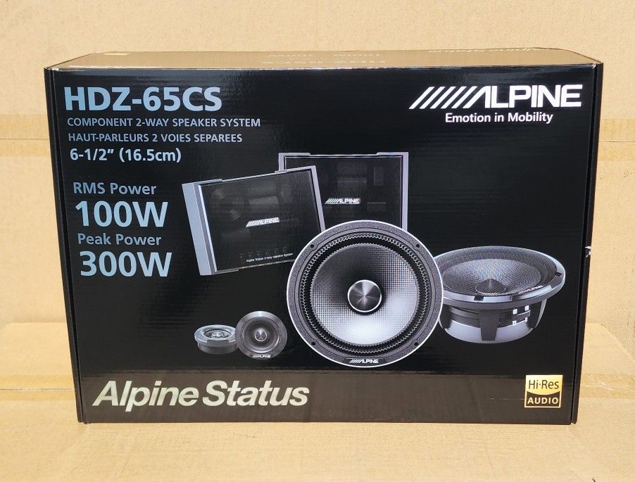 Alpine HDZ 65CS Car Speakers Set Way Slim Fit Component