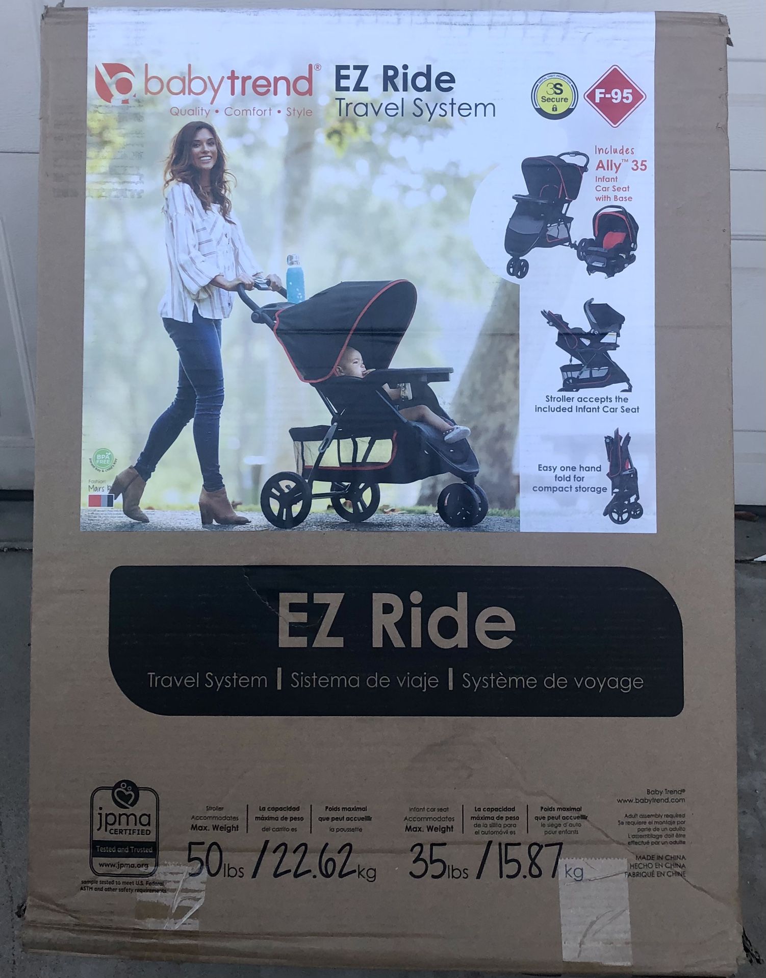 Babytrend EZ Ride Travel Stroller/Car seat Combo ( Brand New)