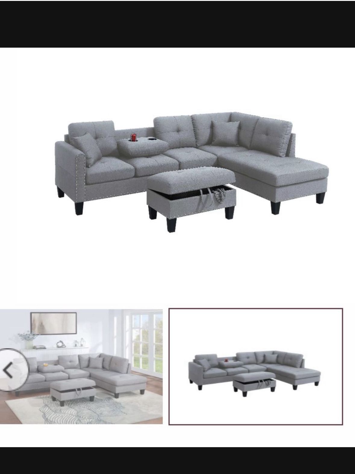 Sectional With Ottoman Brand