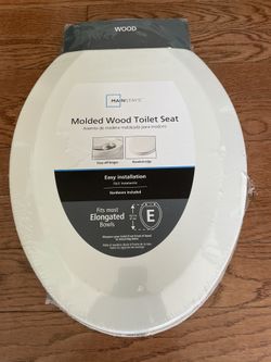 Mainstays Molded Wood Toilet Seat *New*