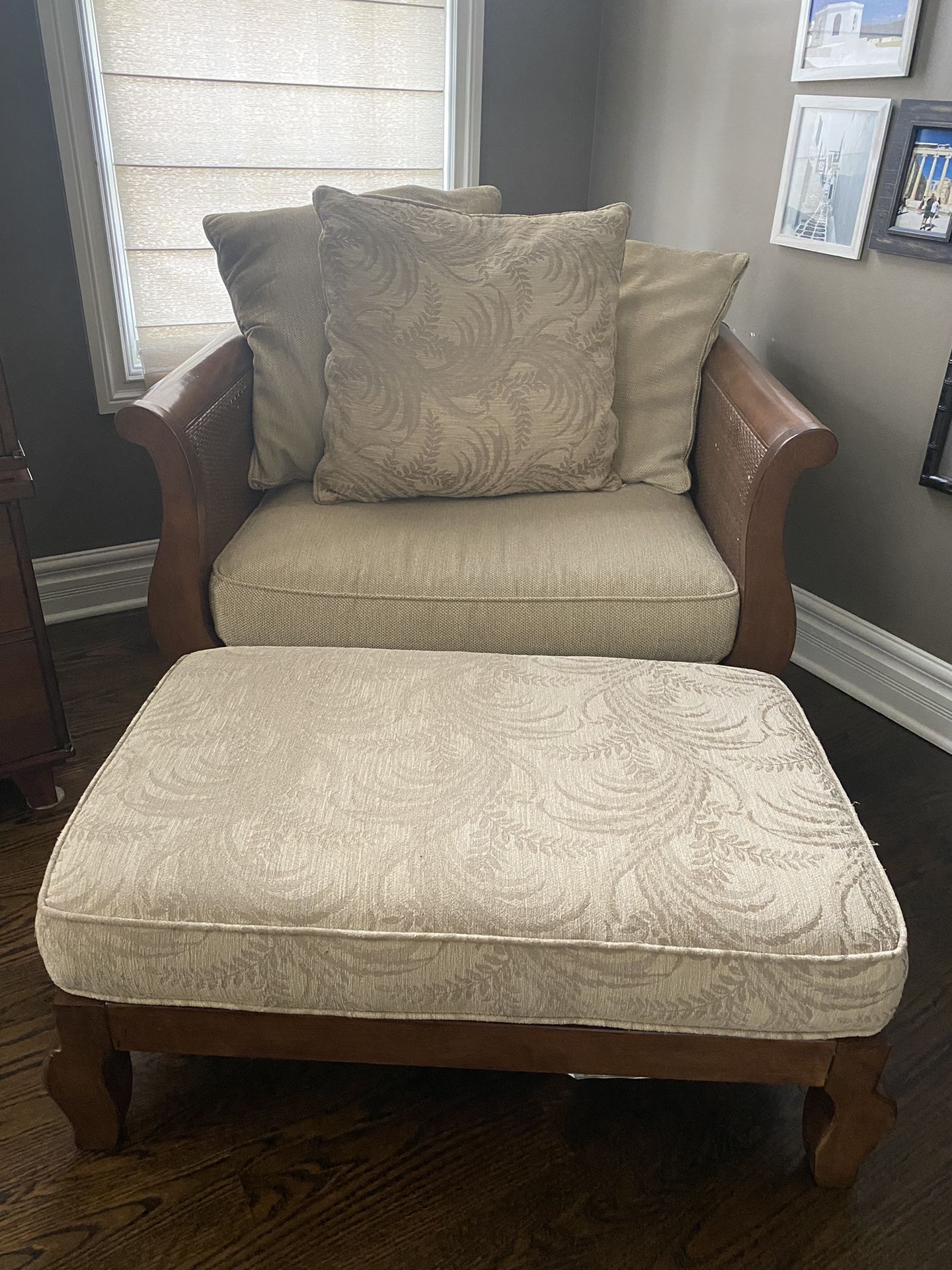 Oversized Chair & Ottoman