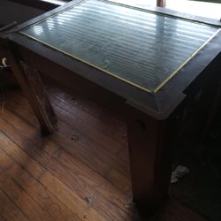 Matching Glass Top End Tables
