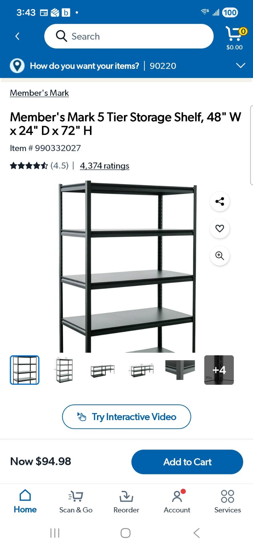 5 tier storage rack