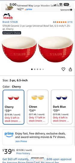 Staub 2 bowls