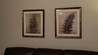 2 Leaf Wall Pictures Like New!!!