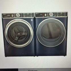 GE Front Load Washer And Dryer Set In Blue 👻