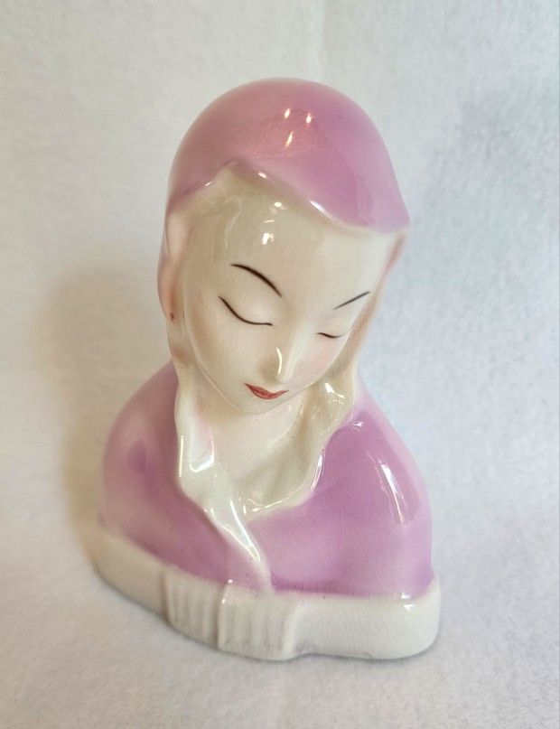 Madonna Virgin Mary Head Bust Fine Porcelain