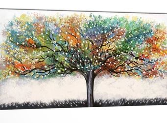 20x40 Colorful Tree Wall Art