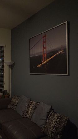 Golden Gate picture and frame 55”x40”