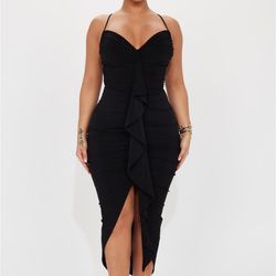black Midi Dress 
