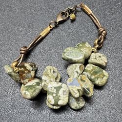 Rain Tree Jasper Stone Bracelet Just $5