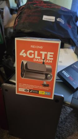 Rexing 4G LTE 2-Channel Dash Cam - 2.5K Front & 1080p Rear, Smart Wire Kit Included (New In Box)
