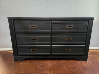 Black 6 Drawer Dresser