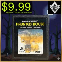 Atari Haunted House CX2654 Atari 2600 Game Cartridge 1982 Tested/Untested Used
