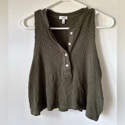 Aerie Green Tank  Top

