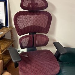 Gaming/Office Mesh Rolling Chair - Burgundy