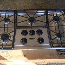 Kitchenaid 5 burner gas cooktop