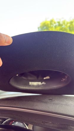 RESISTOL BLACK COWBOY HAT