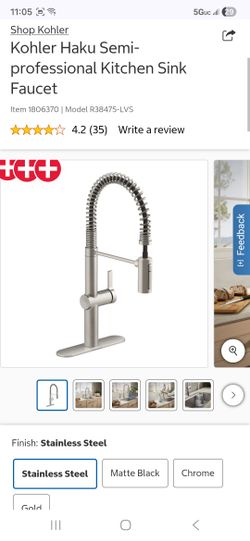 New in box Kohler Haku Semi-professional Kitchen Sink Faucet