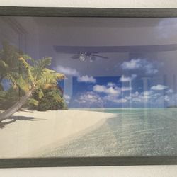 Framed Beach Photo