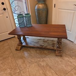 Rustic Farmhousr Solid Wood Coffee Table