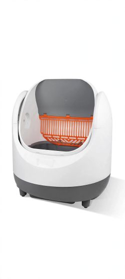 Self Cleaning Cat Litter Box, Open-Top Automatic Cat Litter Box for Multiple Cats, with Safety Prote