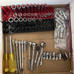 Vintage 1/4” Drive PROTO USA Ratchets, Sockets & Extensions Bundle