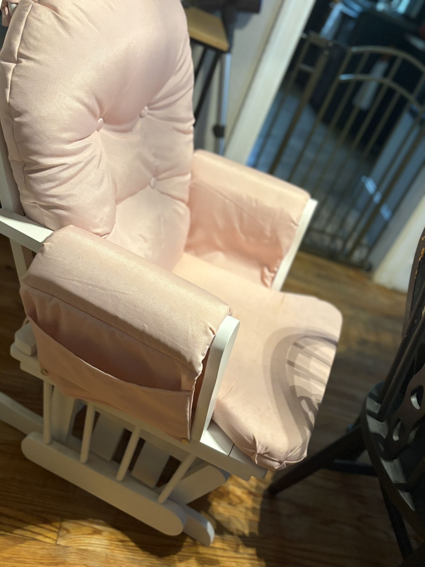 Pink Rocking Nursery Chair 
