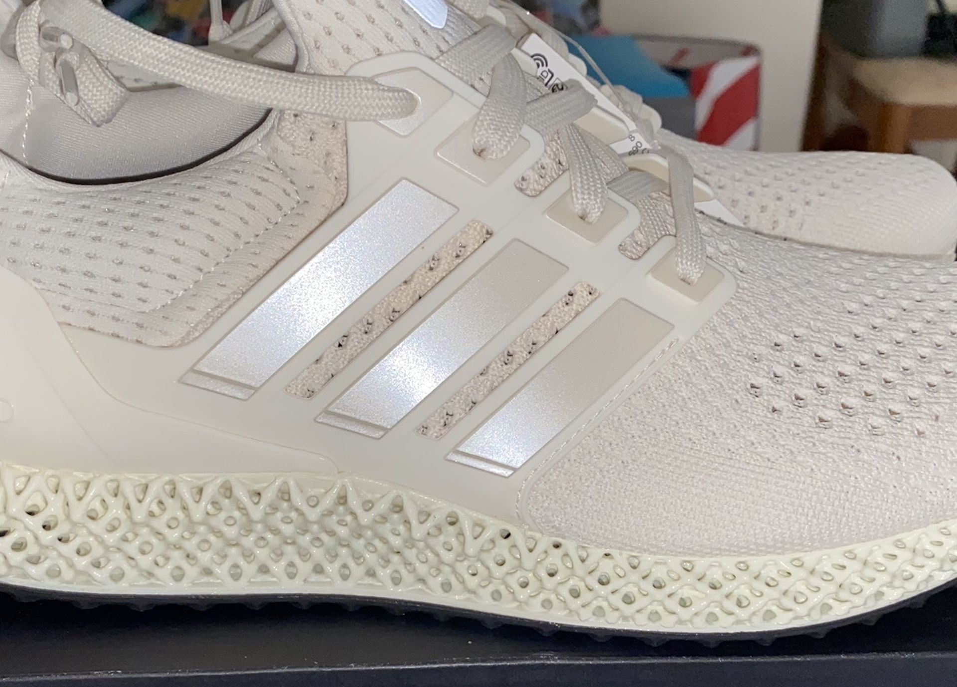 Adidas Ultra 4D Chalk White FX4089 Size 8.5