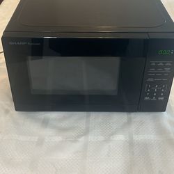 Black Sharp Carousel Microwave 