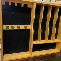 Bamboo expandable kitchen drawer organizer, adjustable stand for utensils and cutlery tray organizer, cutlery drawer divider