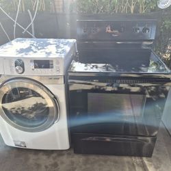 LG Washer  And Electric  Glass Top Stove