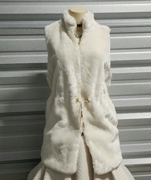 Michael Kors Faux Fur Coat Vest