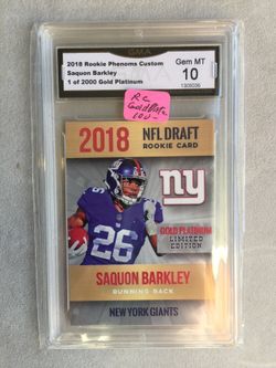 Saquon Barkley certified card