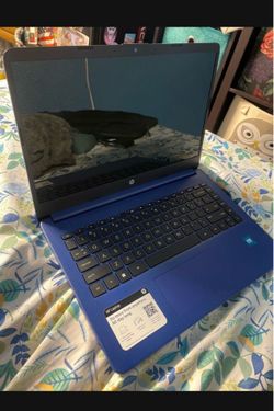 Blue hp laptop