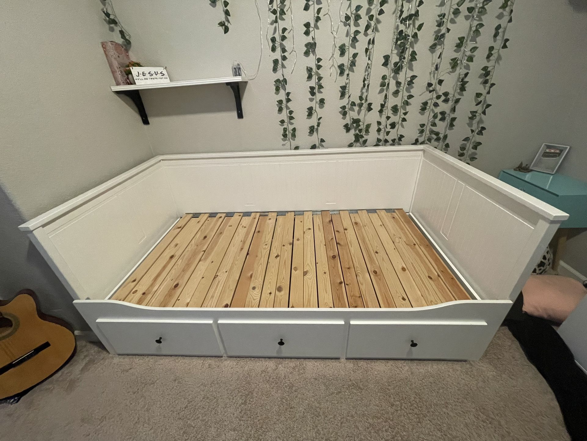 White Bed Frame Twin Size