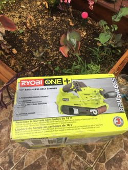 RYOBI Brushless belt sander - cordless