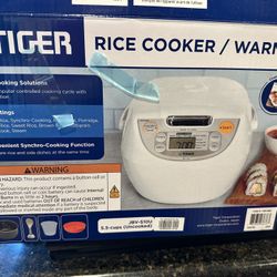 Tiger JBV-S10U Micom Rice Cooker with Tacook Cooking Plate - 5.5 Cups - Made in Japan