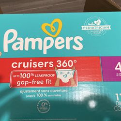 Pampers Open Box  Size 4. (87) Diapers 