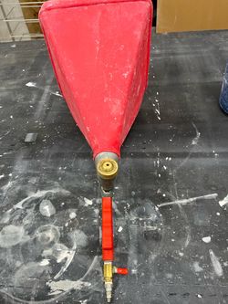 Drywall texture gun and hopper