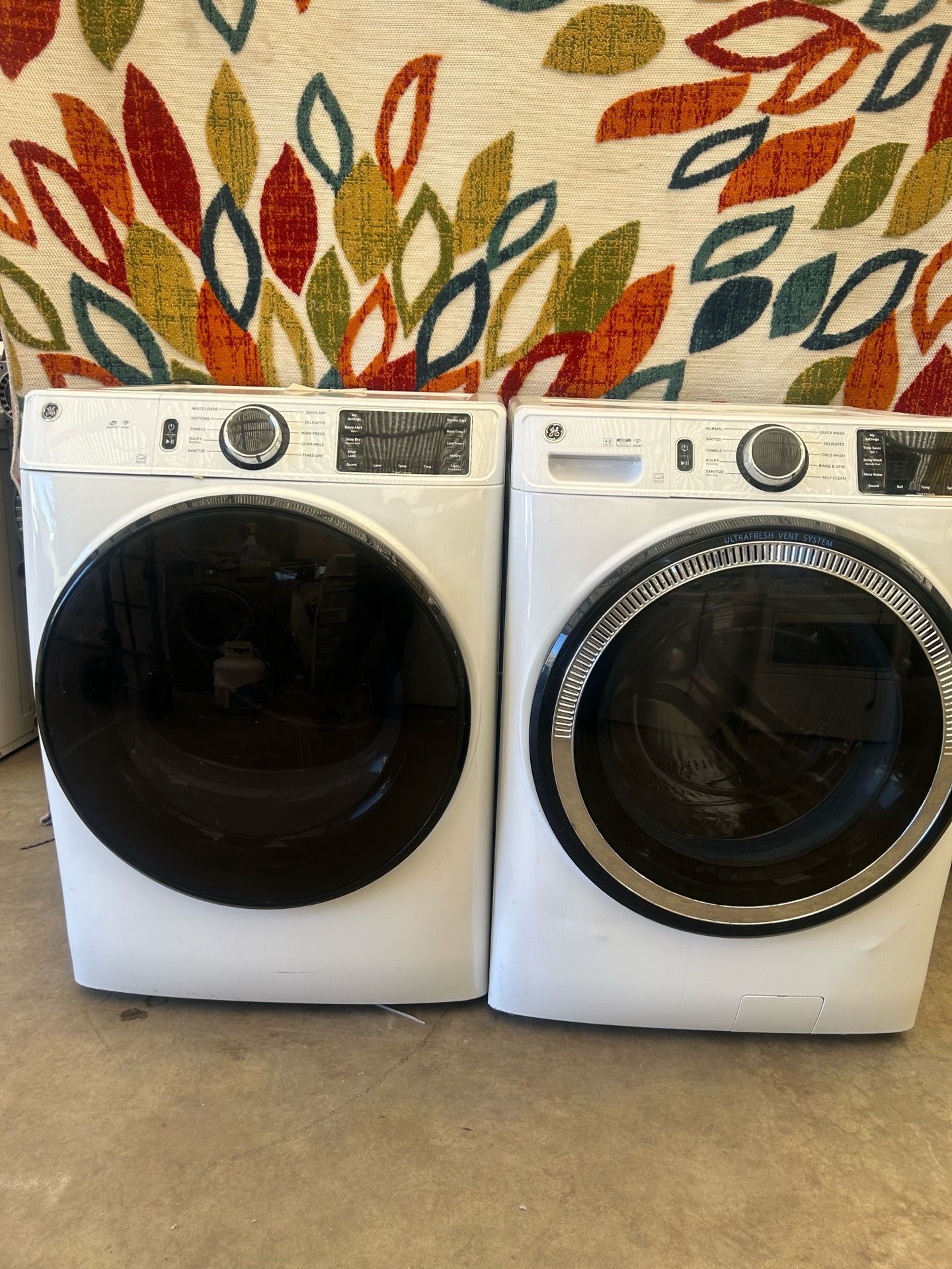 GE washer and dryer laundry