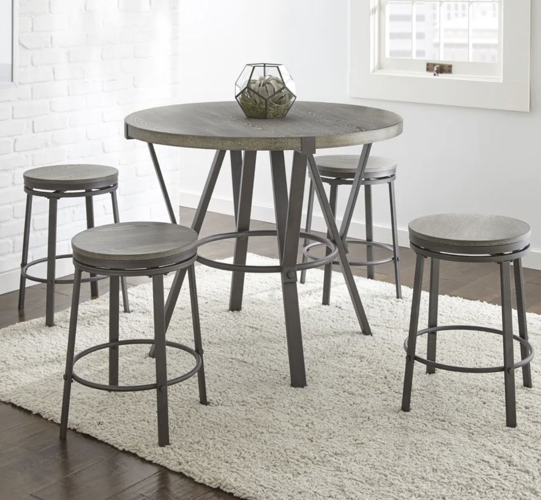 Counter Height Dining Table, Gray