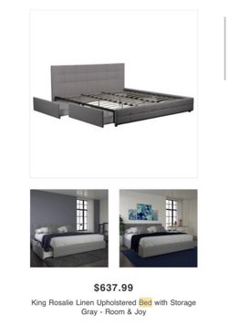 King Size Bed frame And Mattress
