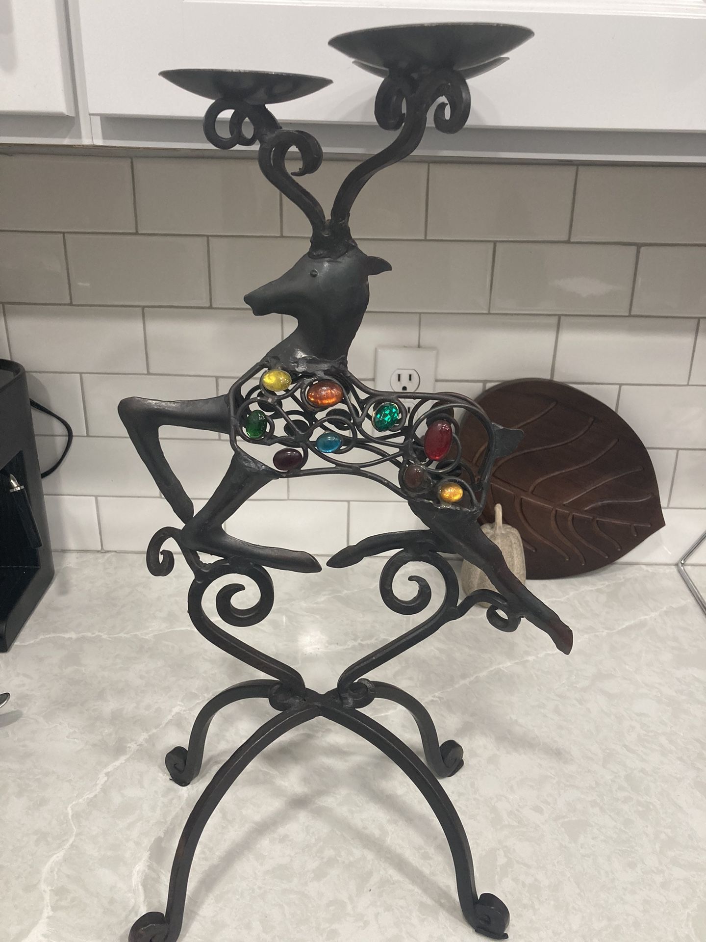 Christmas Reindeer Candle Stand