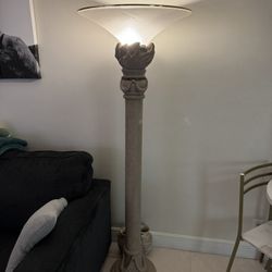 Greek column style floor lamp